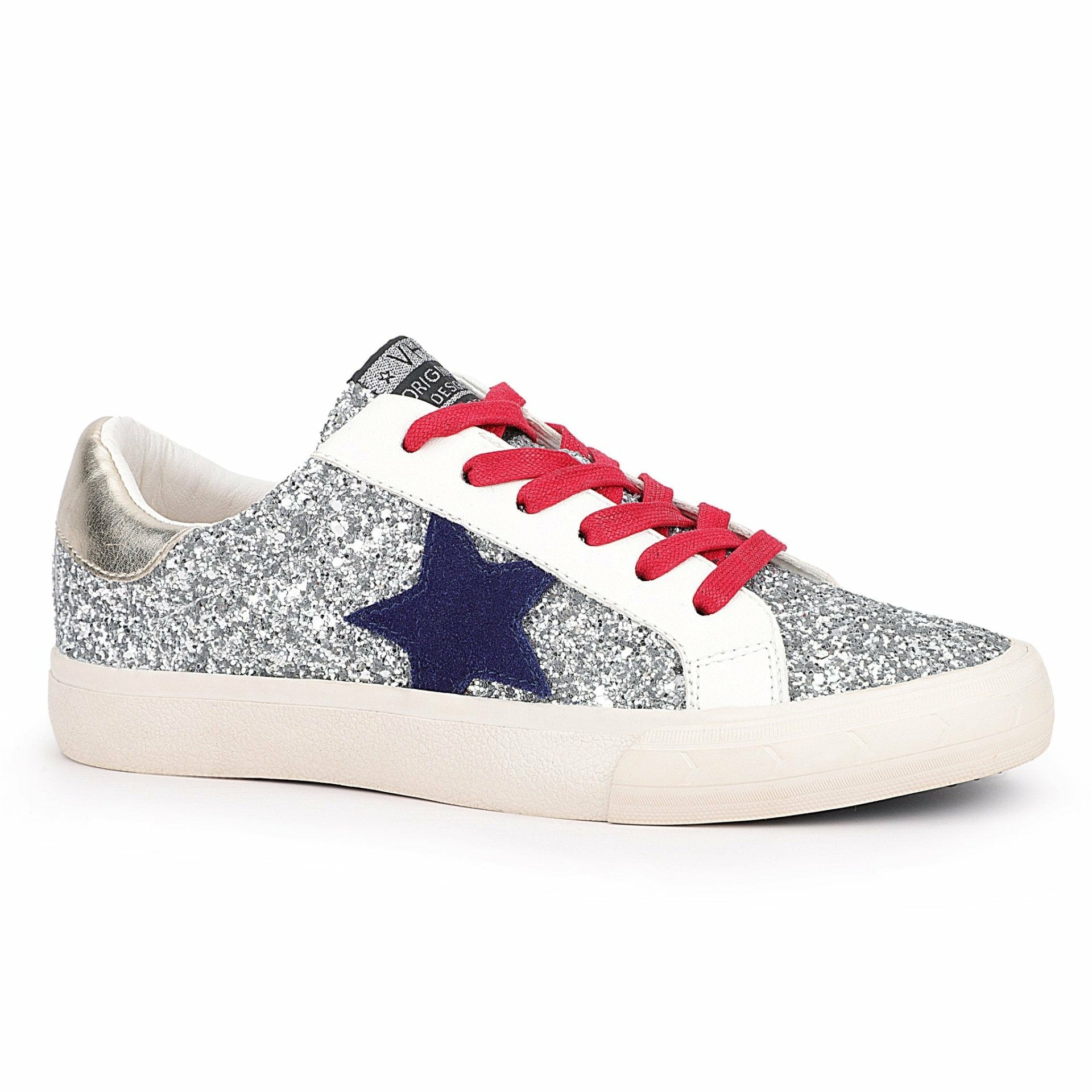 GRANDE - SILVER GLITTER MULTI | Vintage Havana Shoes