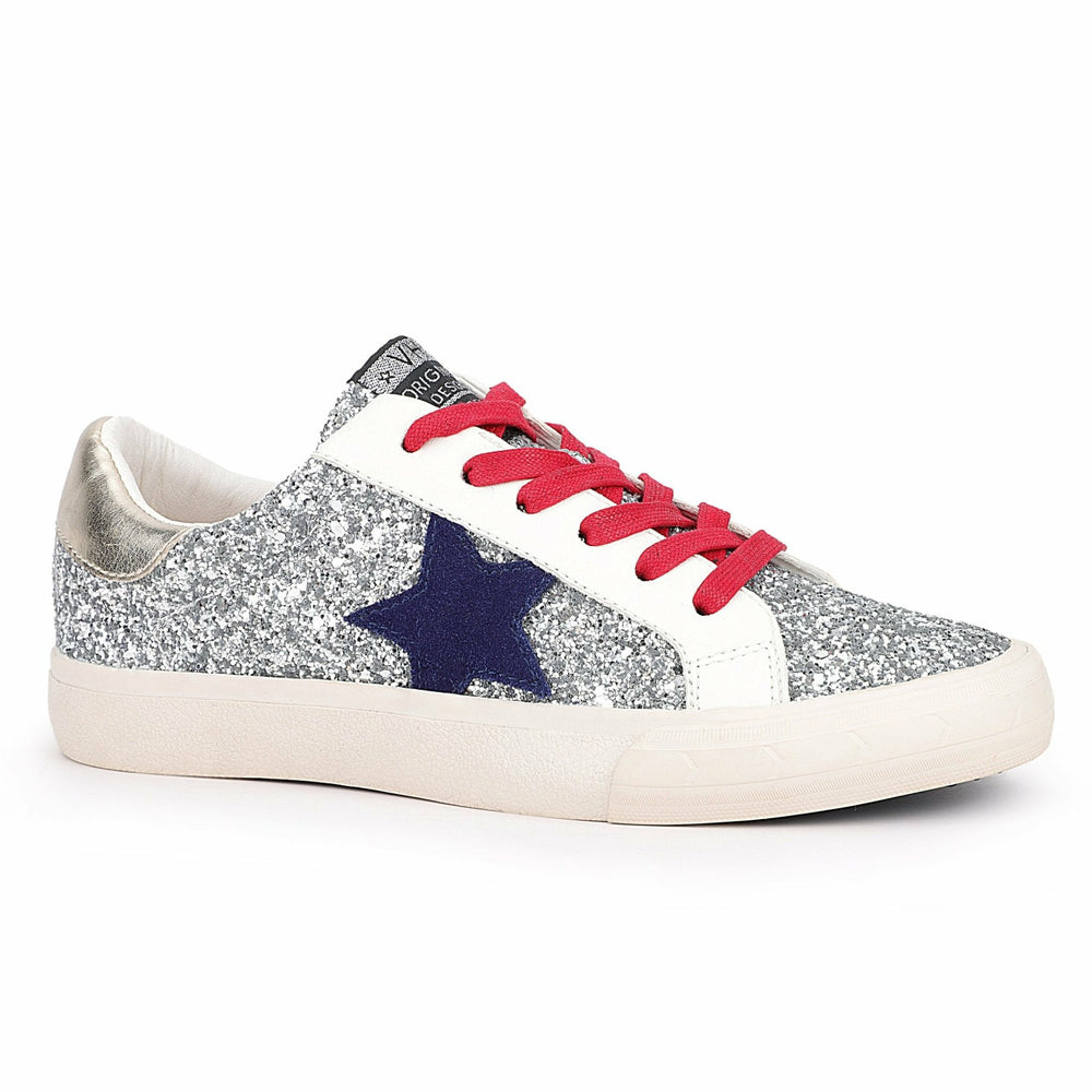 GRANDE - SILVER GLITTER MULTI | Vintage Havana Shoes