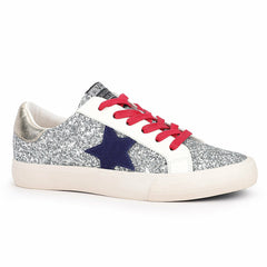 GRANDE - SILVER GLITTER MULTI | Vintage Havana Shoes