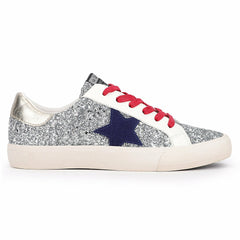 GRANDE - SILVER GLITTER MULTI | Vintage Havana Shoes