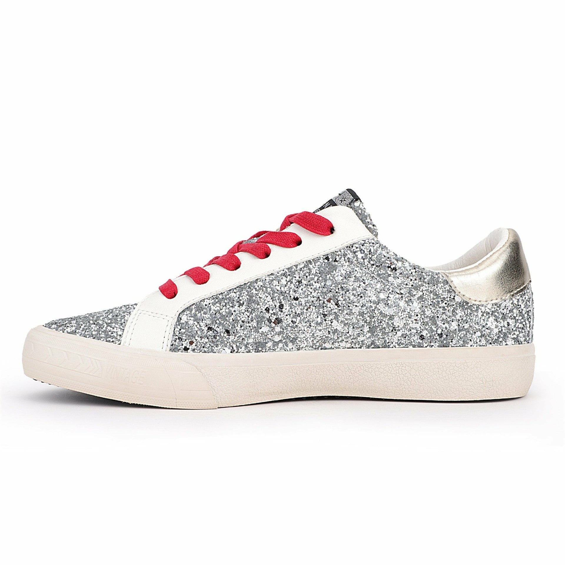 GRANDE - SILVER GLITTER MULTI | Vintage Havana Shoes