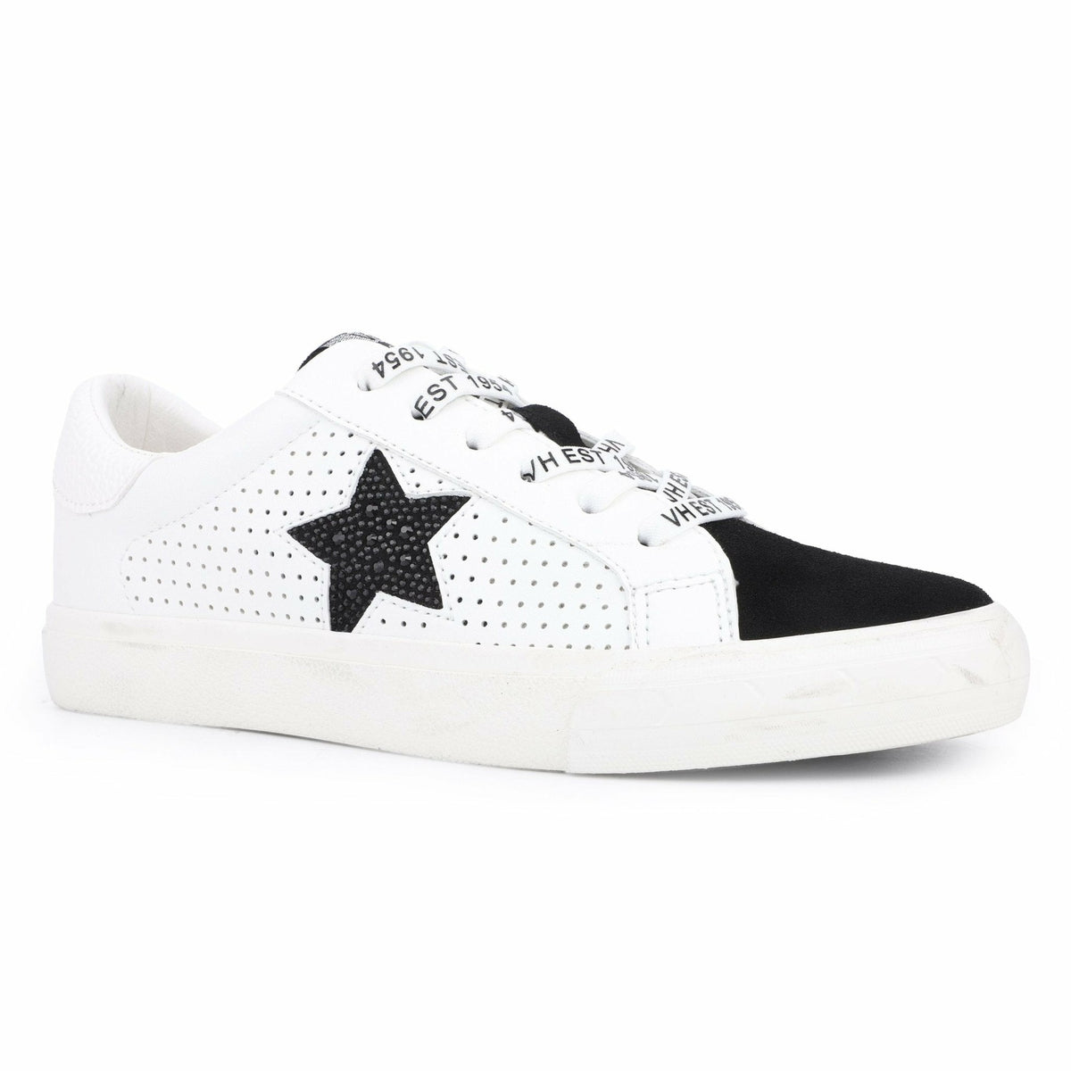 Grande - White Black Rhinestones | Vintage Havana Shoes