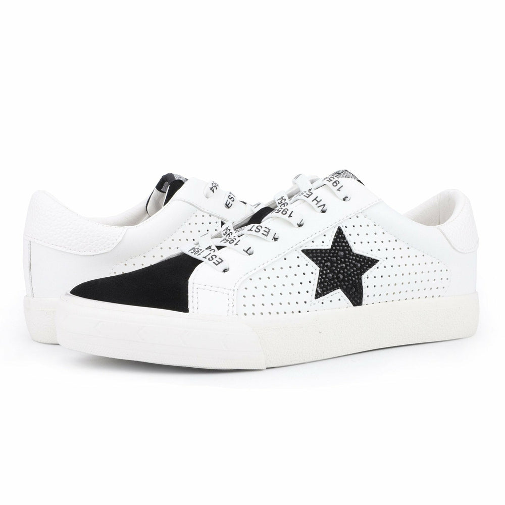Grande - White Black Rhinestones | Vintage Havana Shoes