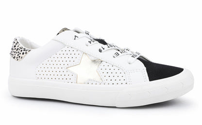 KIDS GLORIA - BLACK WHITE MULTI | Vintage Havana Shoes