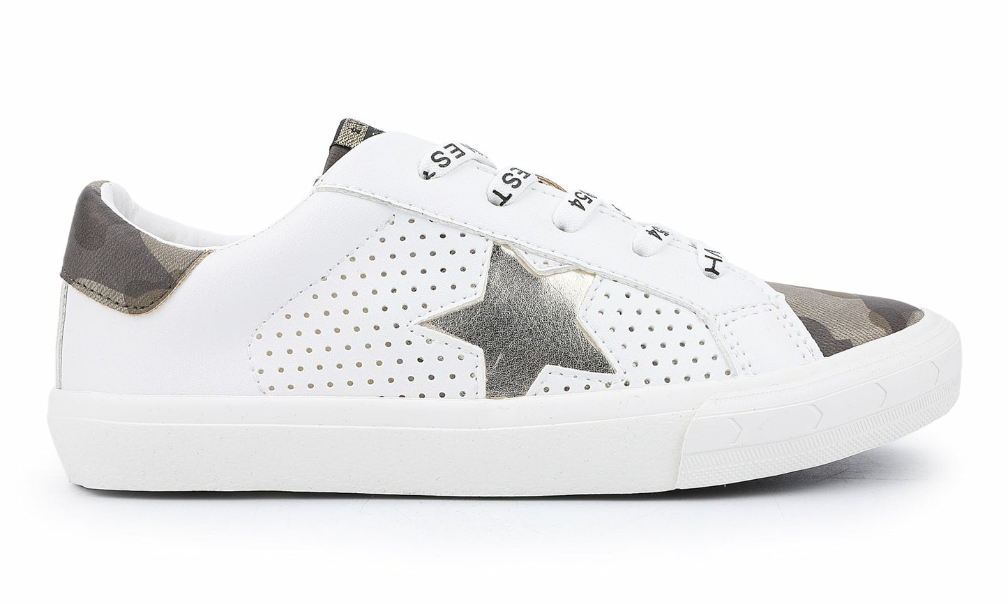 KIDS GLORIA - WHITE CAMO MULTI | Vintage Havana Shoes