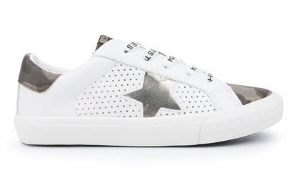 KIDS GLORIA - WHITE CAMO MULTI | Vintage Havana Shoes