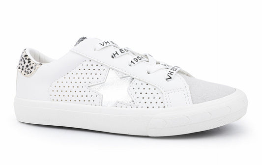KIDS GLORIA - WHITE CHEETAH MULTI | Vintage Havana Shoes