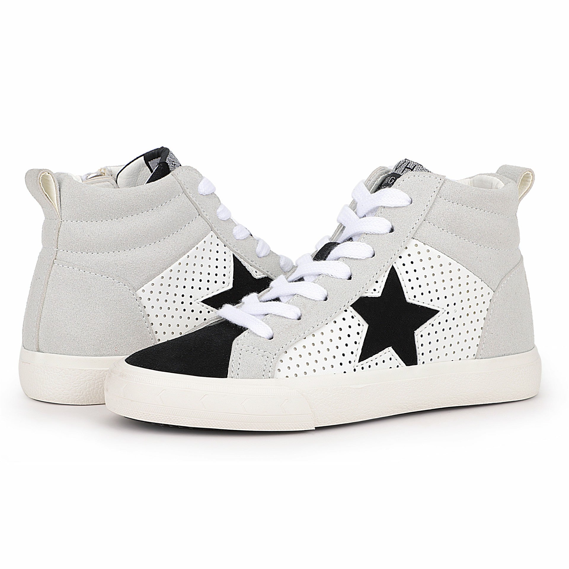 KIDS NOVA - BLACK WHITE MULTI | Vintage Havana Shoes