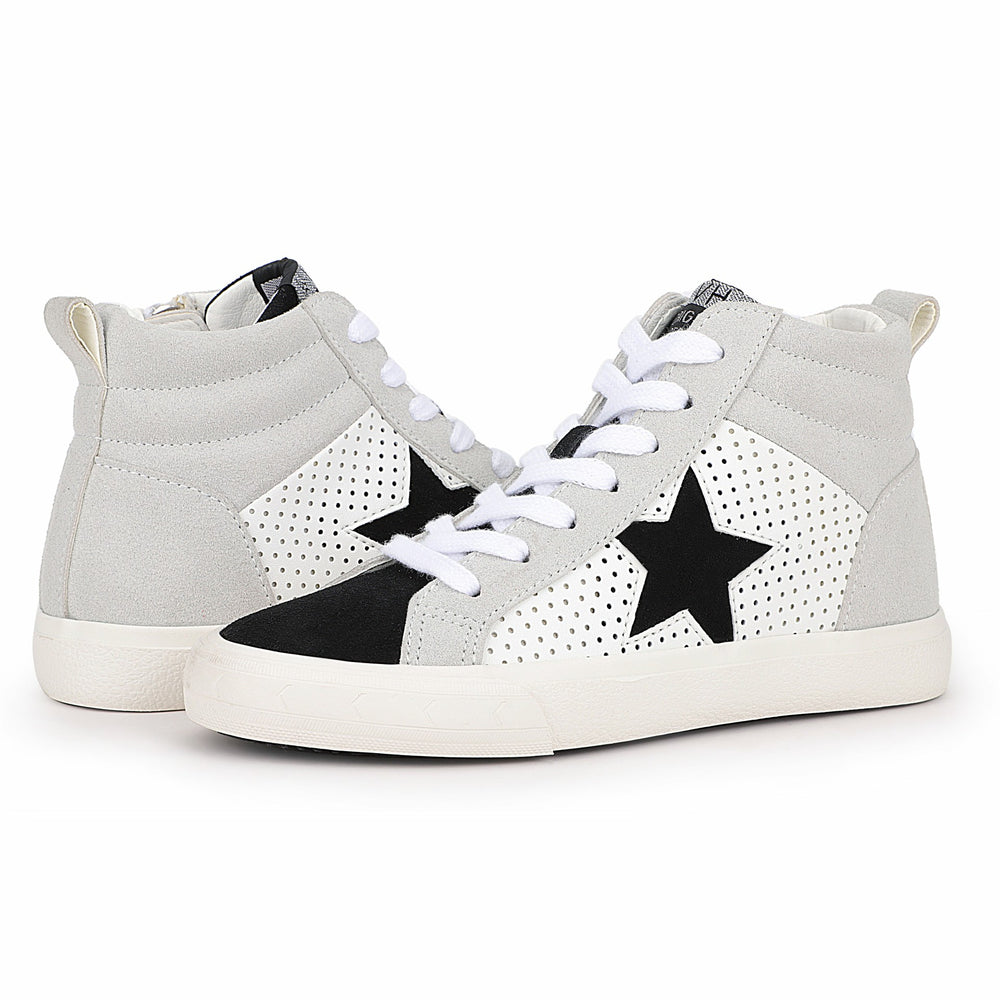KIDS NOVA - BLACK WHITE MULTI | Vintage Havana Shoes