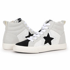 KIDS NOVA - BLACK WHITE MULTI | Vintage Havana Shoes