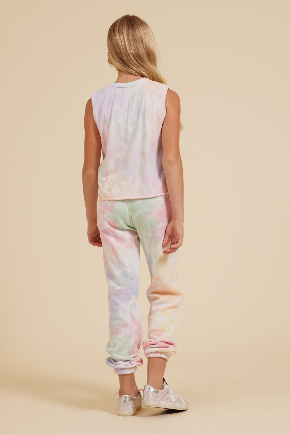Tropical Summer Tie Dye Tie Front Tank | Vintage Havana Clothing