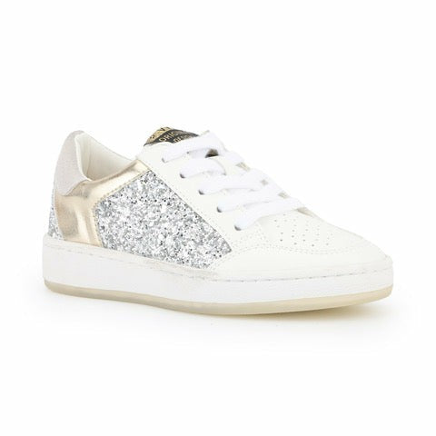 KIDS HALEE - WHITE SILVER GOLD MULTI | Vintage Havana Shoes