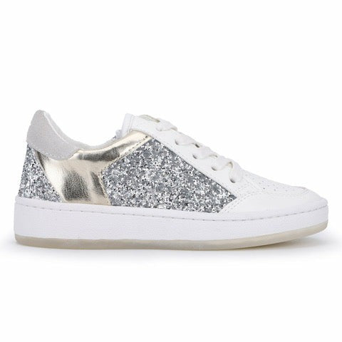 KIDS HALEE - WHITE SILVER GOLD MULTI | Vintage Havana Shoes