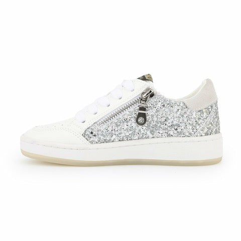 KIDS HALEE - WHITE SILVER GOLD MULTI | Vintage Havana Shoes