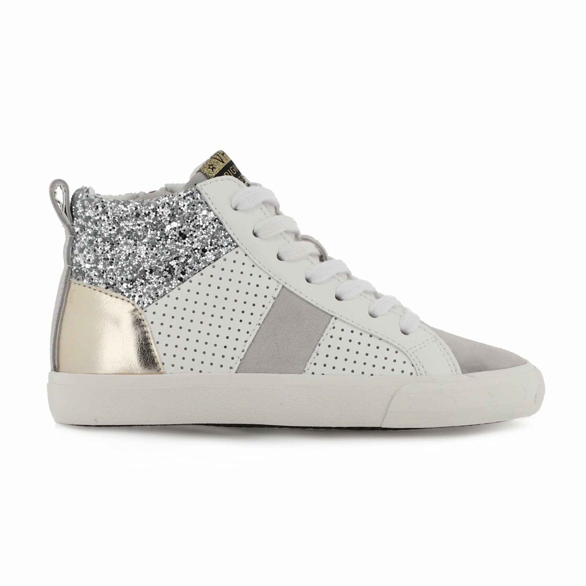 KIDS DEDE - WHITE SILVER GOLD | Vintage Havana Shoes