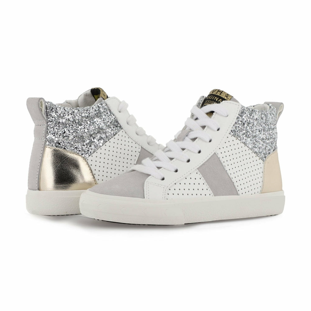 KIDS DEDE - WHITE SILVER GOLD | Vintage Havana Shoes