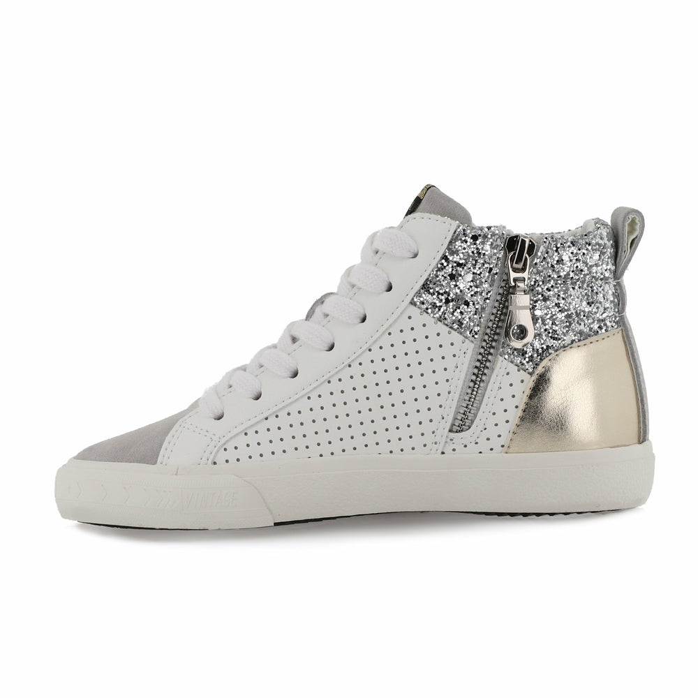 KIDS DEDE - WHITE SILVER GOLD | Vintage Havana Shoes