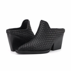DANTE - BLACK WOVEN | Vintage Havana Shoes