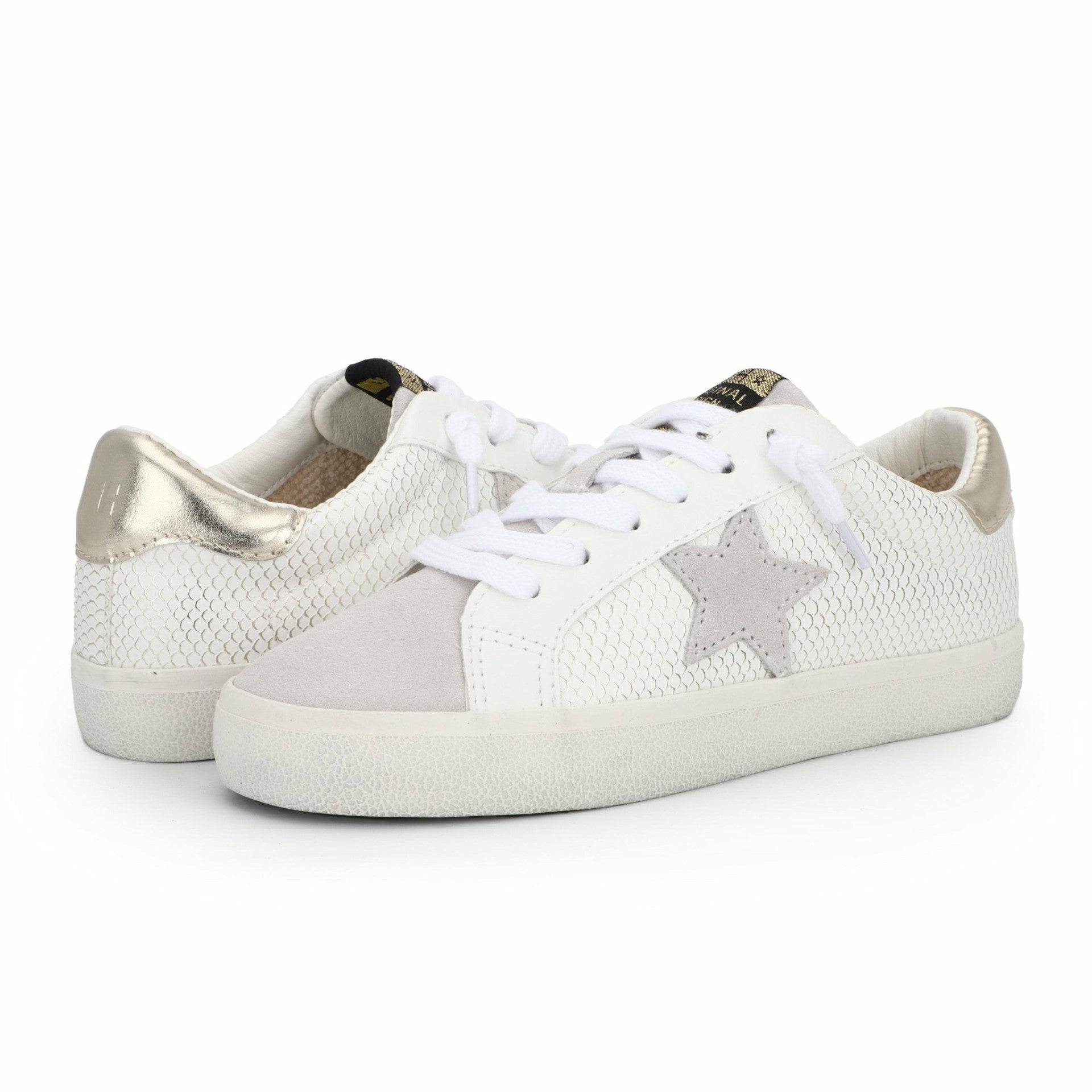 KATE - WHITE GOLD SNAKE | Vintage Havana Shoes