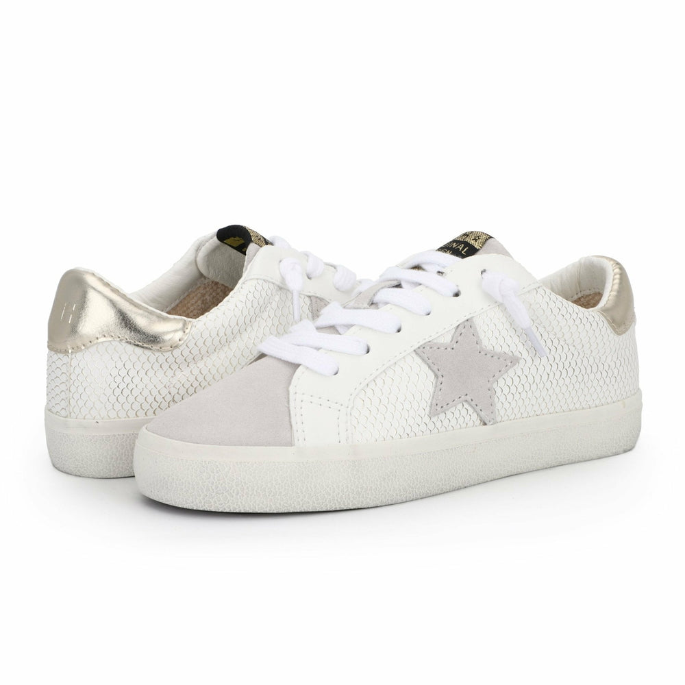 KATE - WHITE GOLD SNAKE | Vintage Havana Shoes
