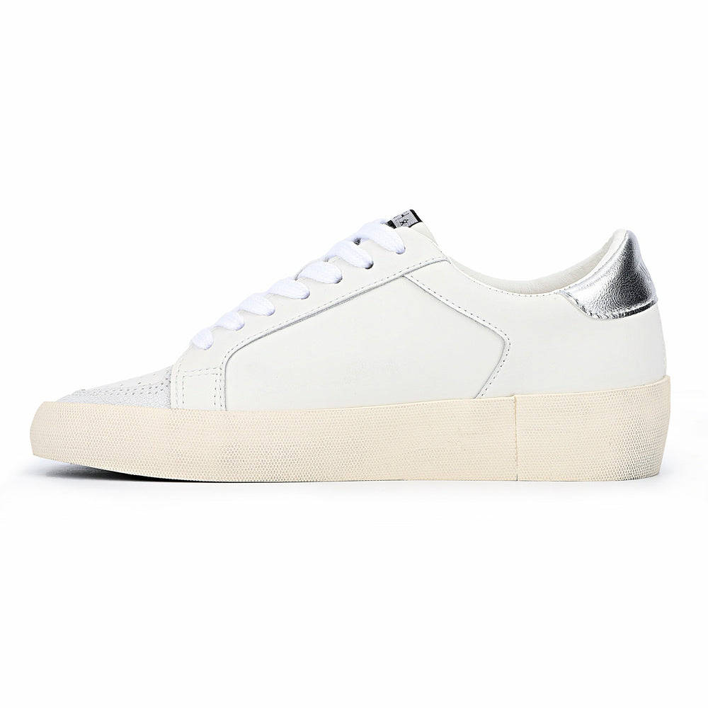 QUINN - WHITE/ SILVER | Vintage Havana Shoes