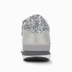 KIDS VICKY - GREY GLITTER MULTI | Vintage Havana Shoes