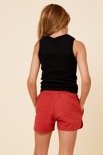 Black Ribbed Heart Tank | Vintage Havana Clothing