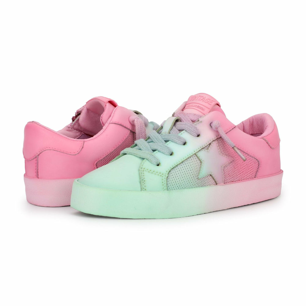KIDS DOUBLE - PINK/GREEN | Vintage Havana Shoes
