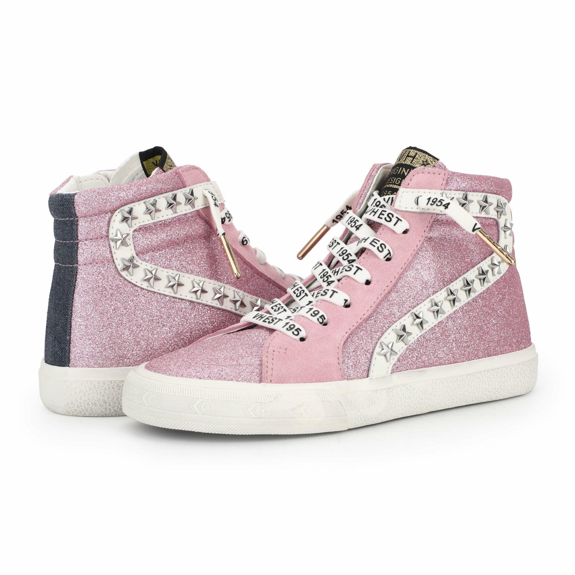 KIDS WALLY HIGH - PINK GLITTER | Vintage Havana Shoes