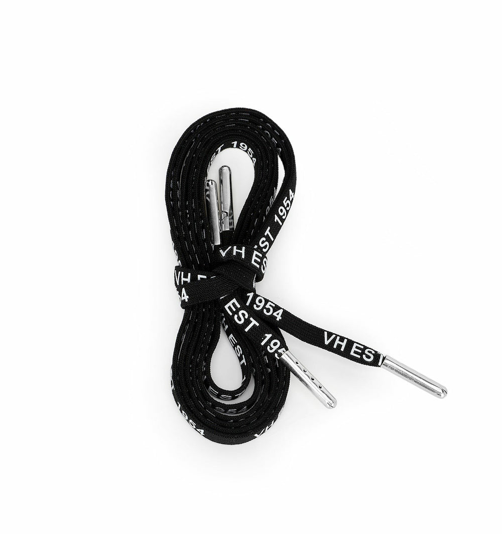 BLACK WHITE SILVER TIP LACES | Vintage Havana Shoes