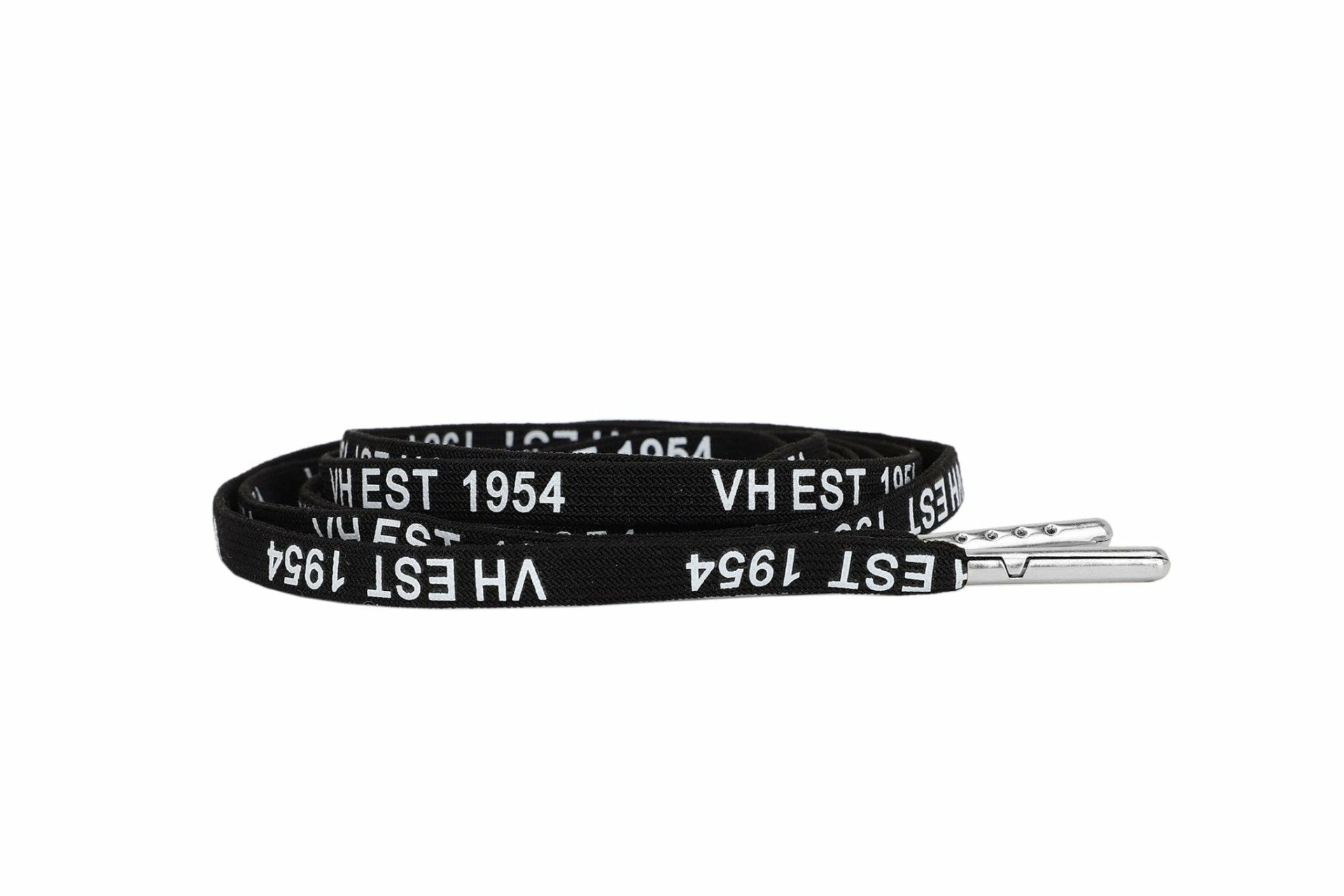 BLACK WHITE SILVER TIP LACES | Vintage Havana Shoes