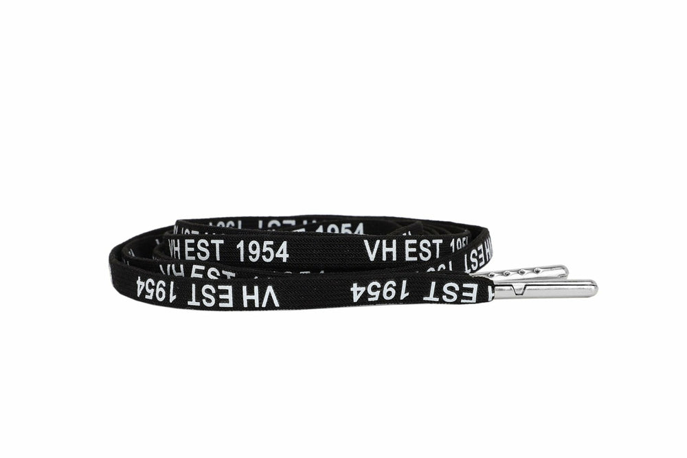 BLACK WHITE SILVER TIP LACES | Vintage Havana Shoes