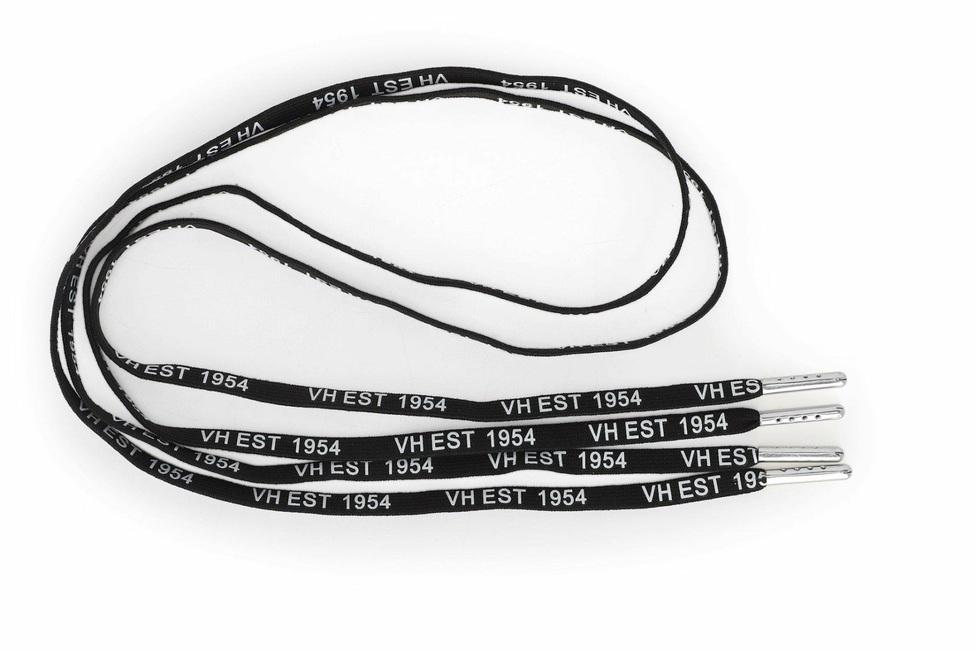 BLACK WHITE SILVER TIP LACES | Vintage Havana Shoes