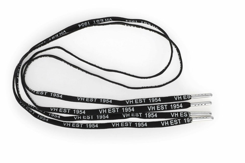 BLACK WHITE SILVER TIP LACES | Vintage Havana Shoes