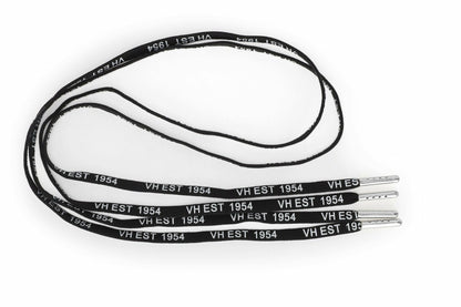 BLACK WHITE SILVER TIP LACES | Vintage Havana Women