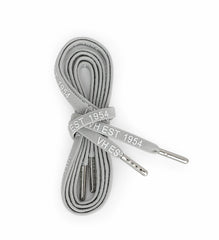 GREY WHITE SILVER TIP LACES | Vintage Havana Shoes