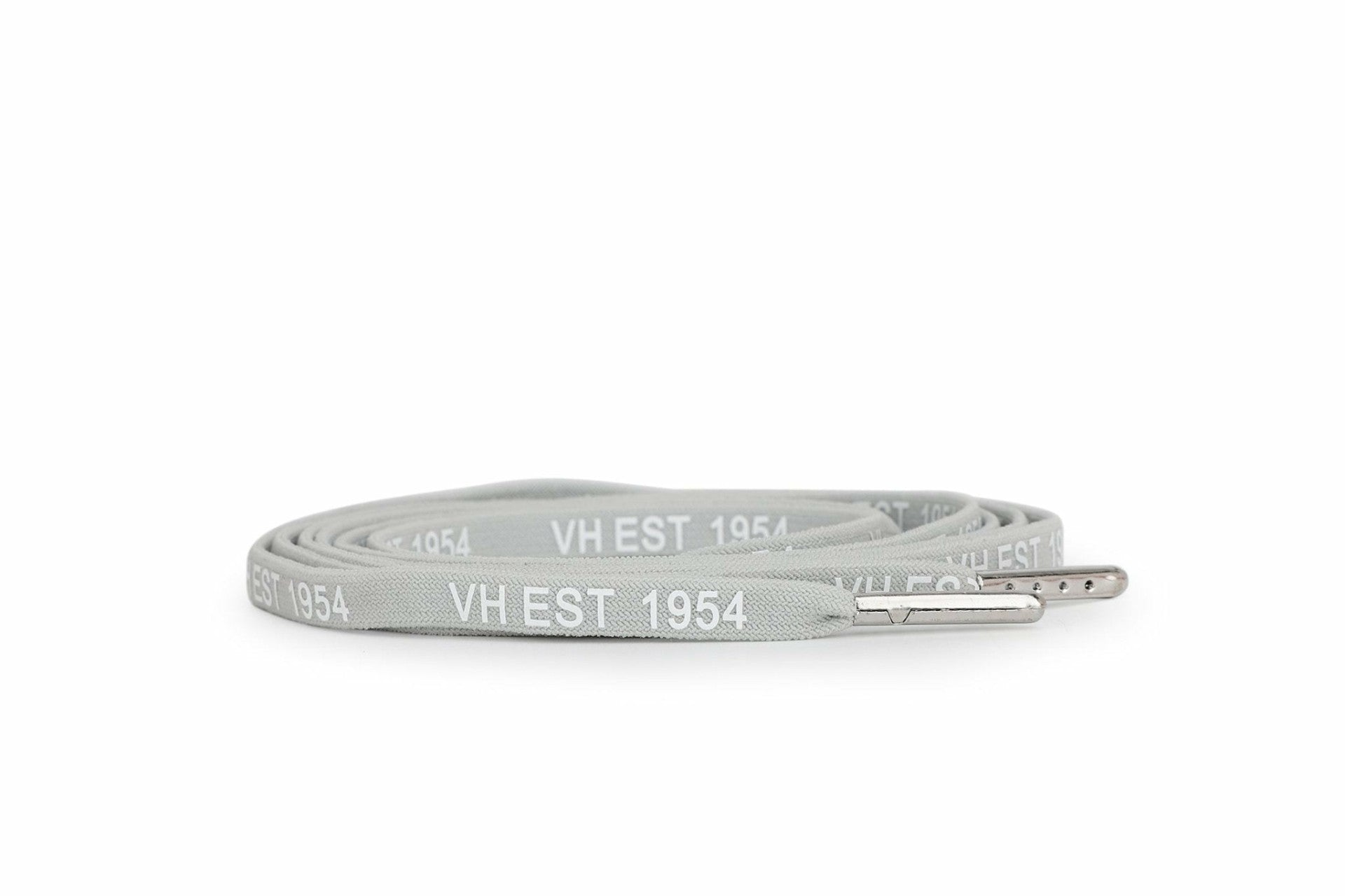 GREY WHITE SILVER TIP LACES | Vintage Havana Shoes