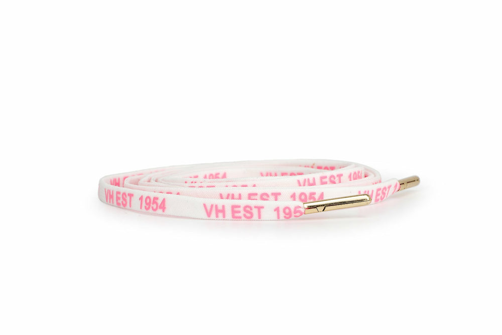 WHITE PINK GOLD TIP LACES | Vintage Havana Shoes