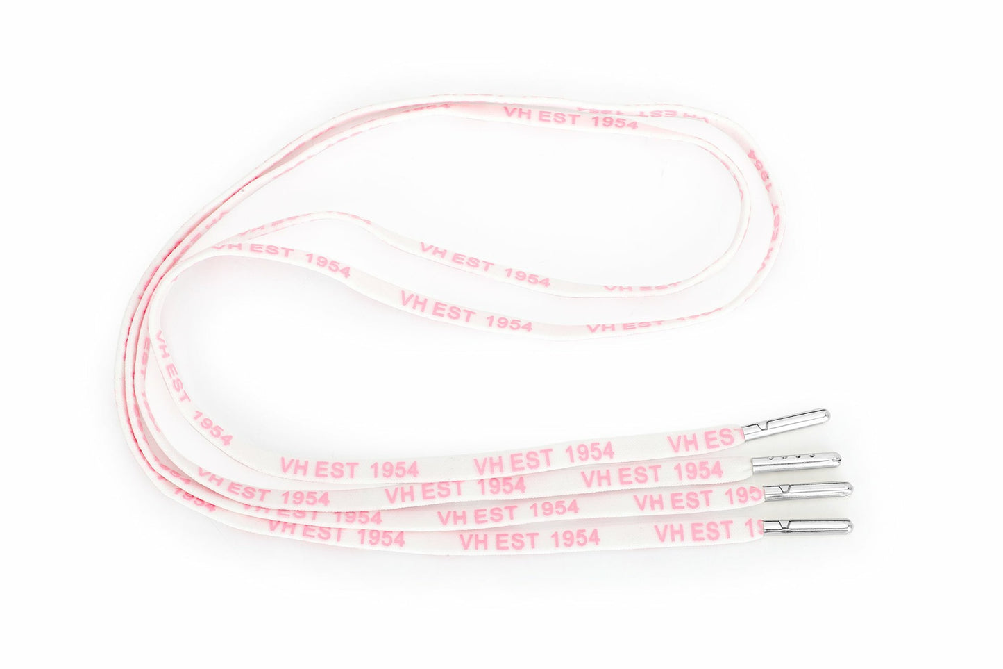 WHITE PINK SILVER TIP LACES | Vintage Havana Women