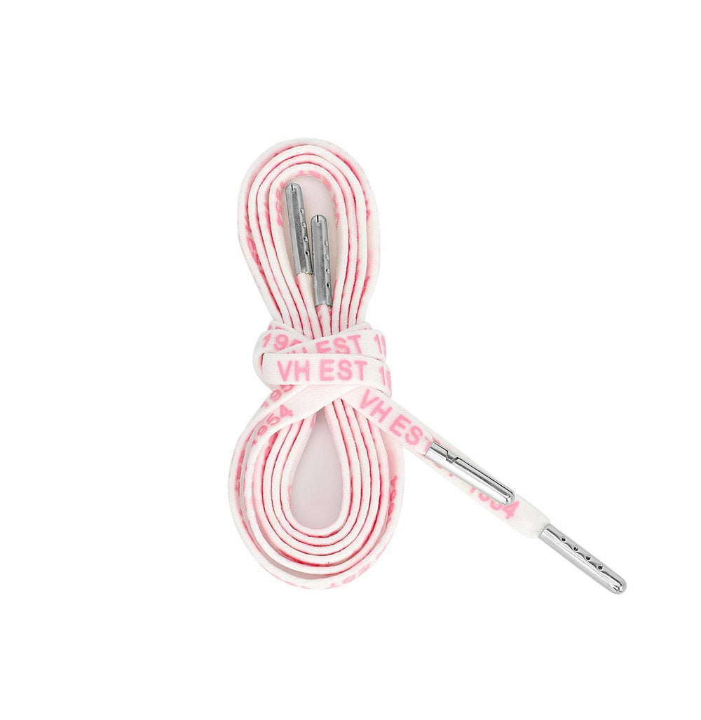 WHITE PINK SILVER TIP LACES | Vintage Havana Shoes