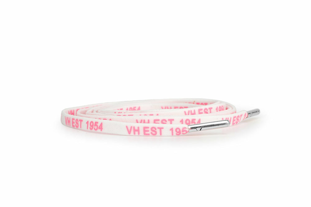 WHITE PINK SILVER TIP LACES | Vintage Havana Shoes