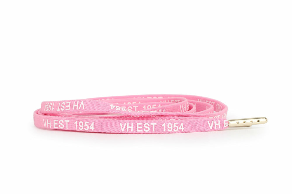 PINK WHITE GOLD TIP LACES | Vintage Havana Shoes