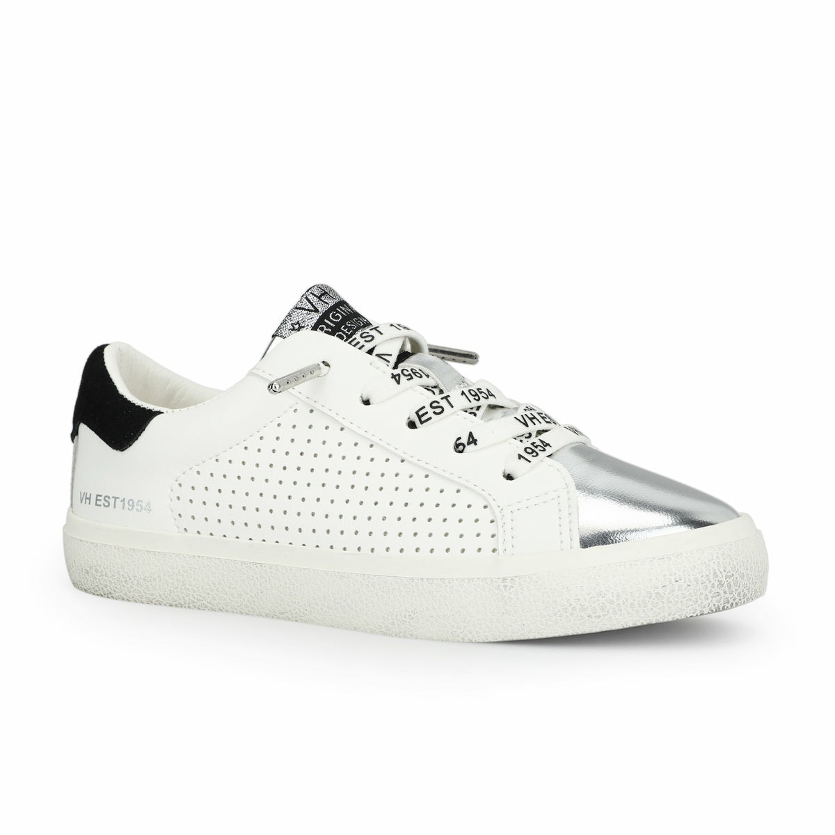 KIDS RONDA - WHITE BLACK PERF MULTI | Vintage Havana Shoes