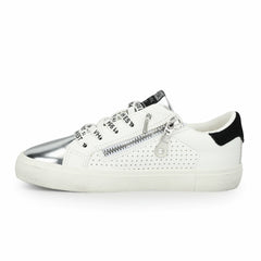 KIDS RONDA - WHITE BLACK PERF MULTI | Vintage Havana Shoes