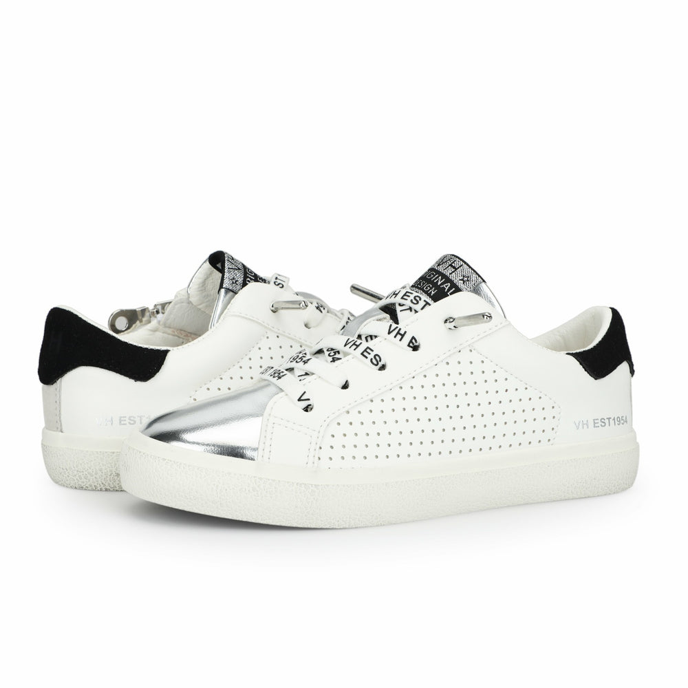 KIDS RONDA - WHITE BLACK PERF MULTI | Vintage Havana Shoes