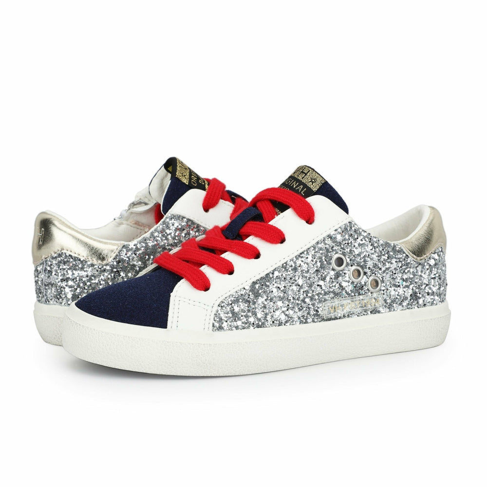 KIDS ADALENE - SILVER GLITTER MULTI | Vintage Havana Shoes
