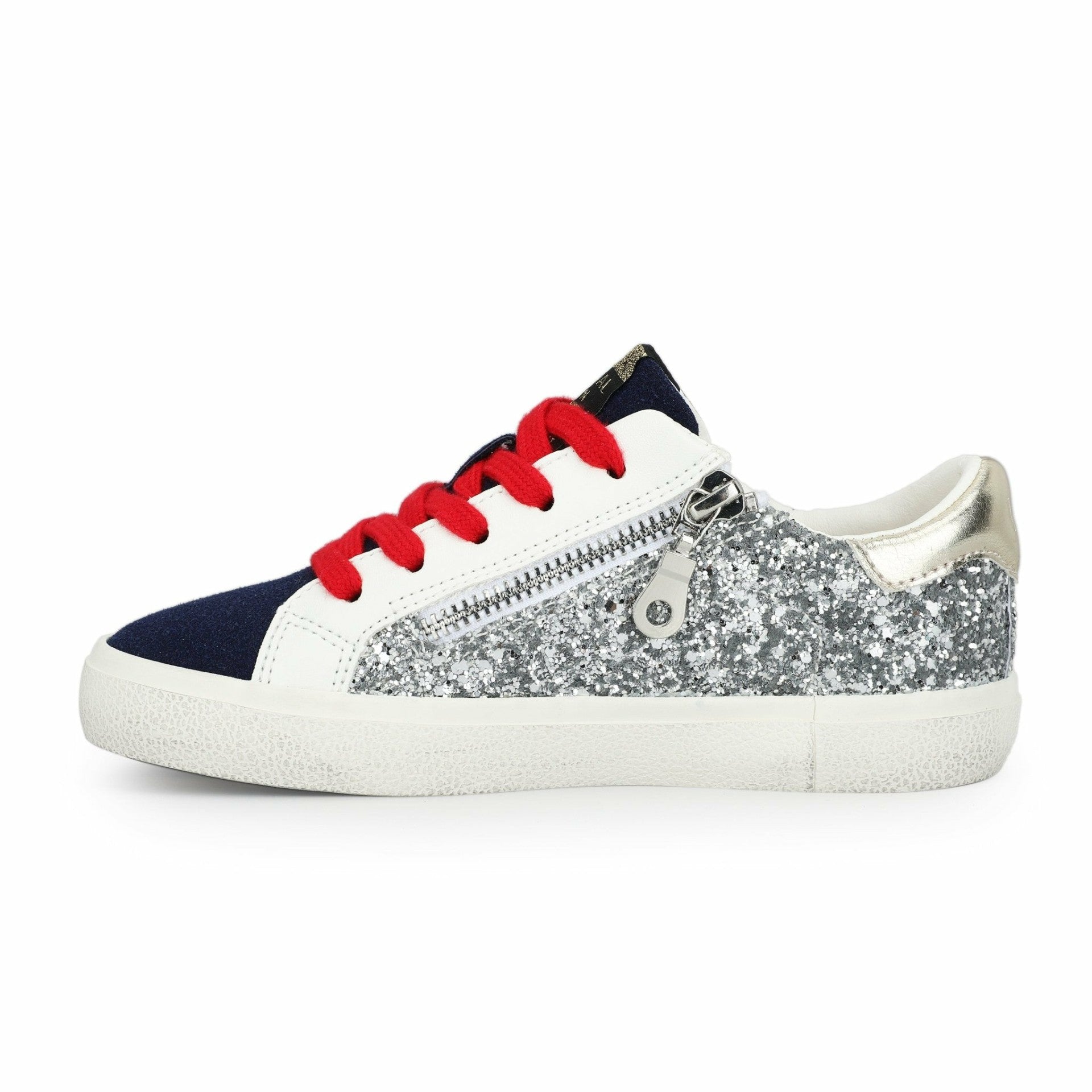 KIDS ADALENE - SILVER GLITTER MULTI | Vintage Havana Shoes