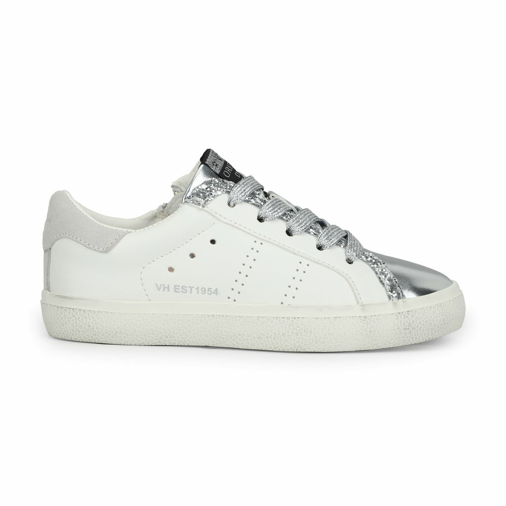KIDS LEXA - WHITE SILVER PERF MULTI | Vintage Havana Shoes