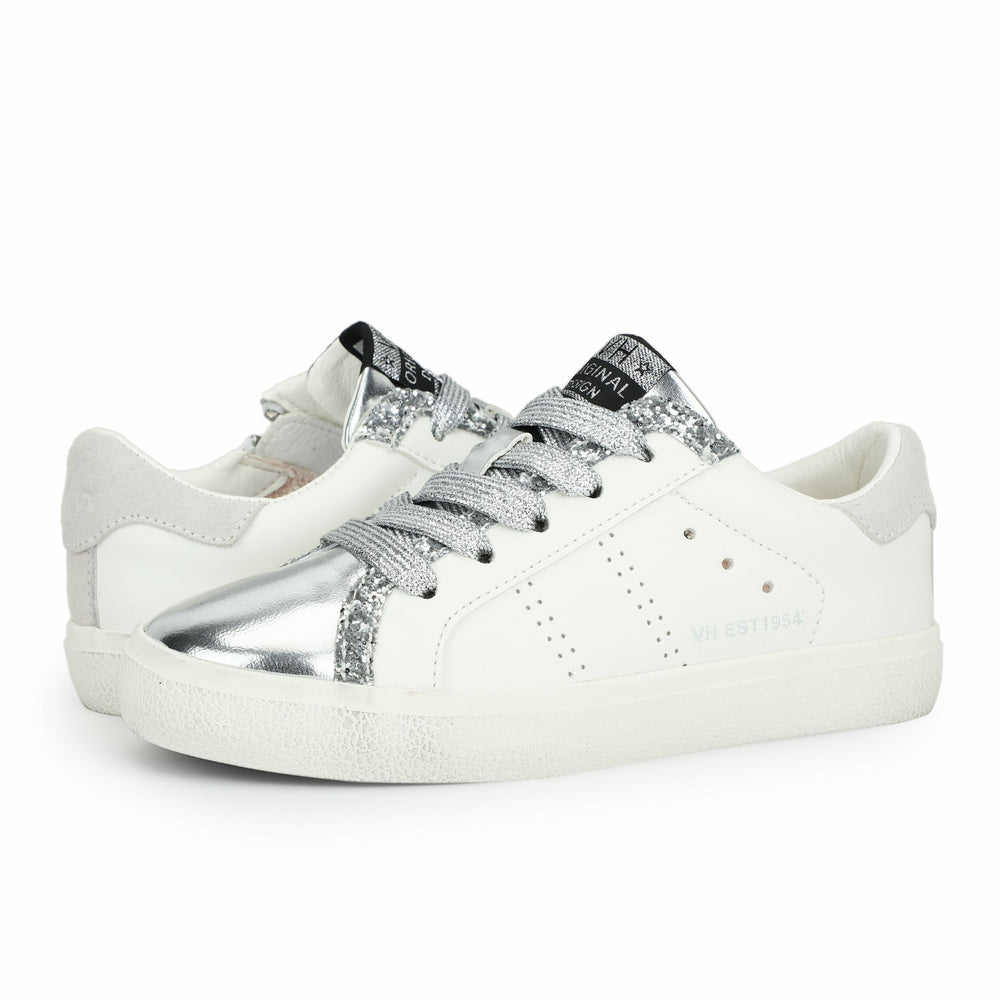KIDS LEXA - WHITE SILVER PERF MULTI | Vintage Havana Shoes