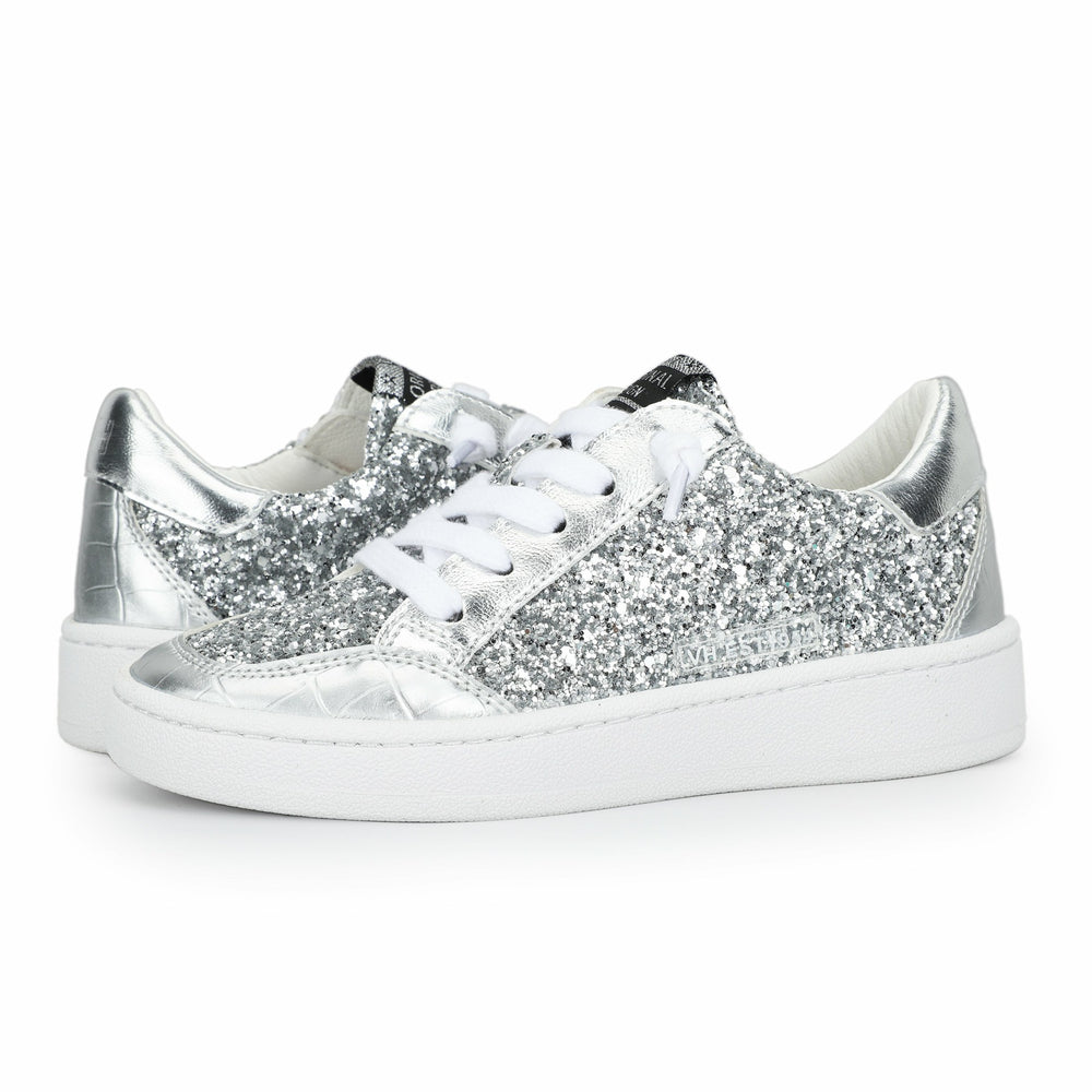 KIDS HALEE - WASHED SILVER CROCO | Vintage Havana Shoes